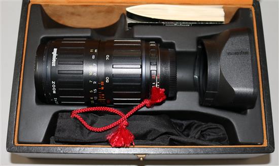 An Angenieux Zoom 35-70 f:2.5 lens,